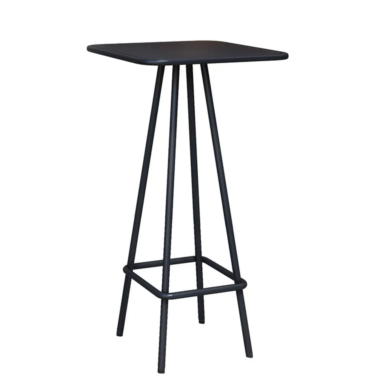 Minimalist Black Metal Small Bar Table Outdoor Table Image - 9 | homeyfad