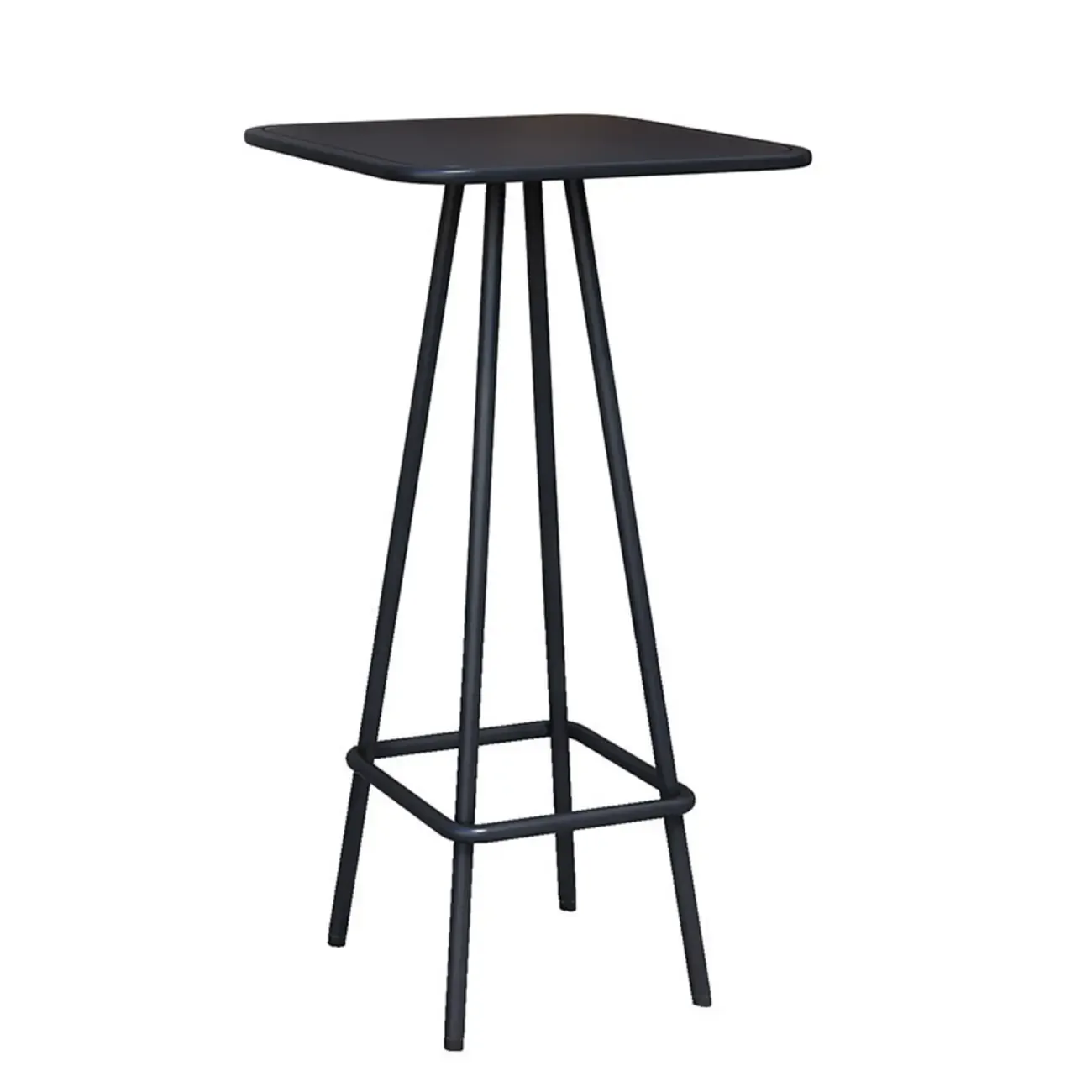 Minimalist Black Metal Small Bar Table Outdoor Table Image - 9