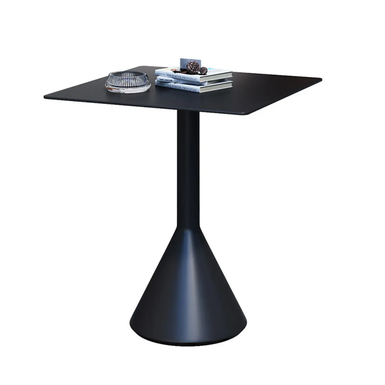 Minimalist Black Metal Small Bar Table Outdoor Table Image - 11 | homeyfad