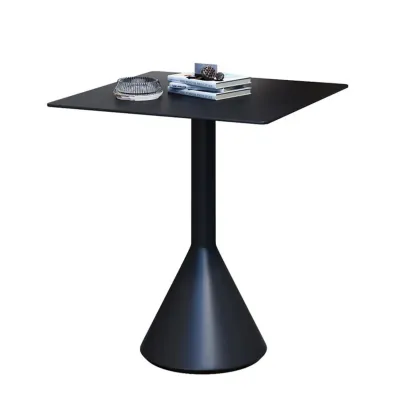 Minimalist Black Metal Small Bar Table Outdoor Table Image - 11