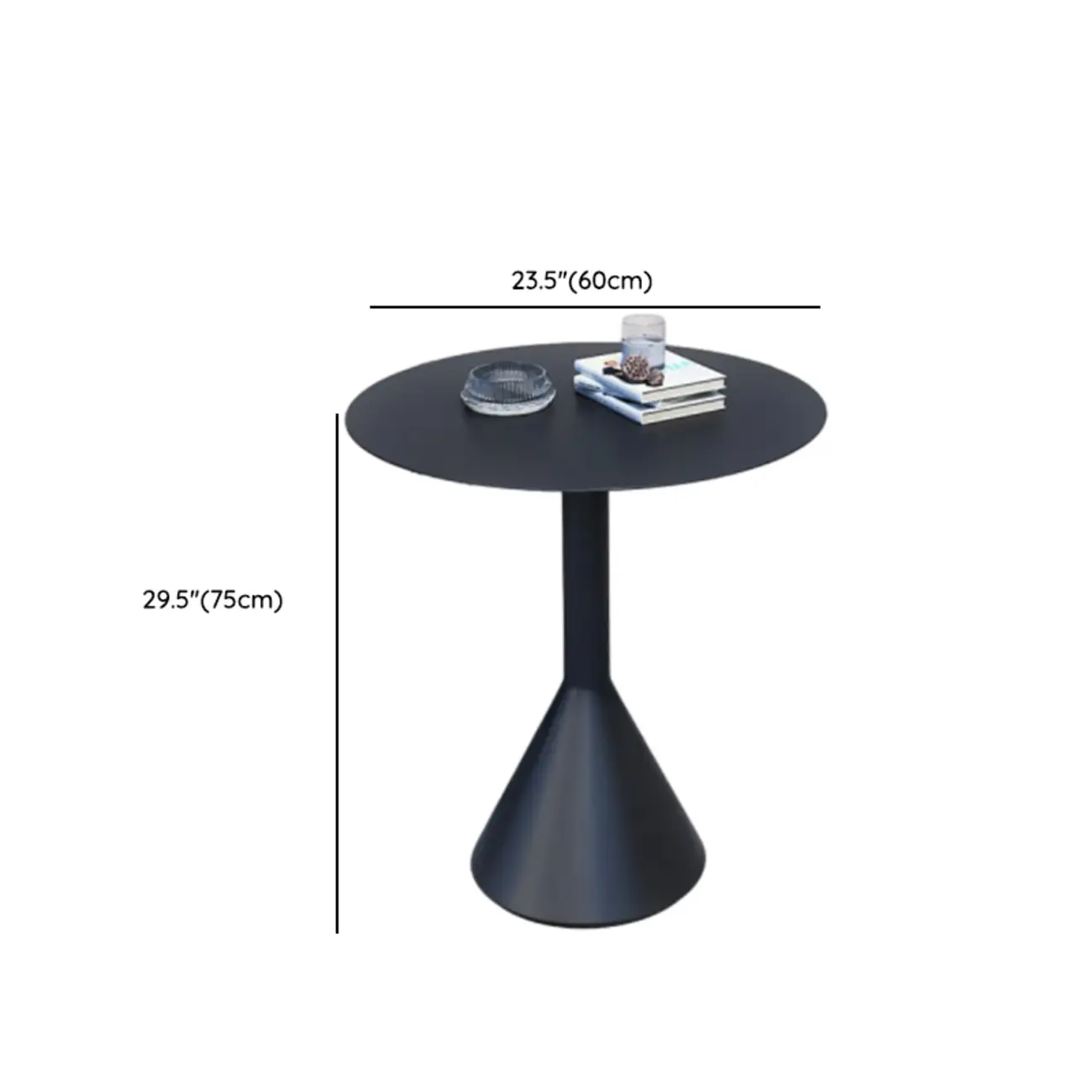 Minimalist Black Metal Small Bar Table Outdoor Table #size | homeyfad