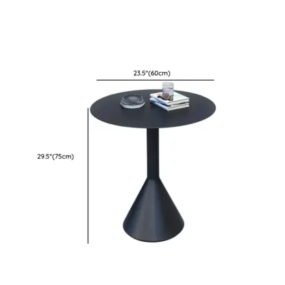 Minimalist Black Metal Small Bar Table Outdoor Table #size