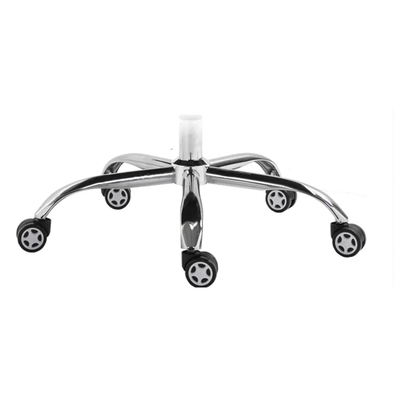 Black Leather Tilt Swivel Office Chair Image - 8