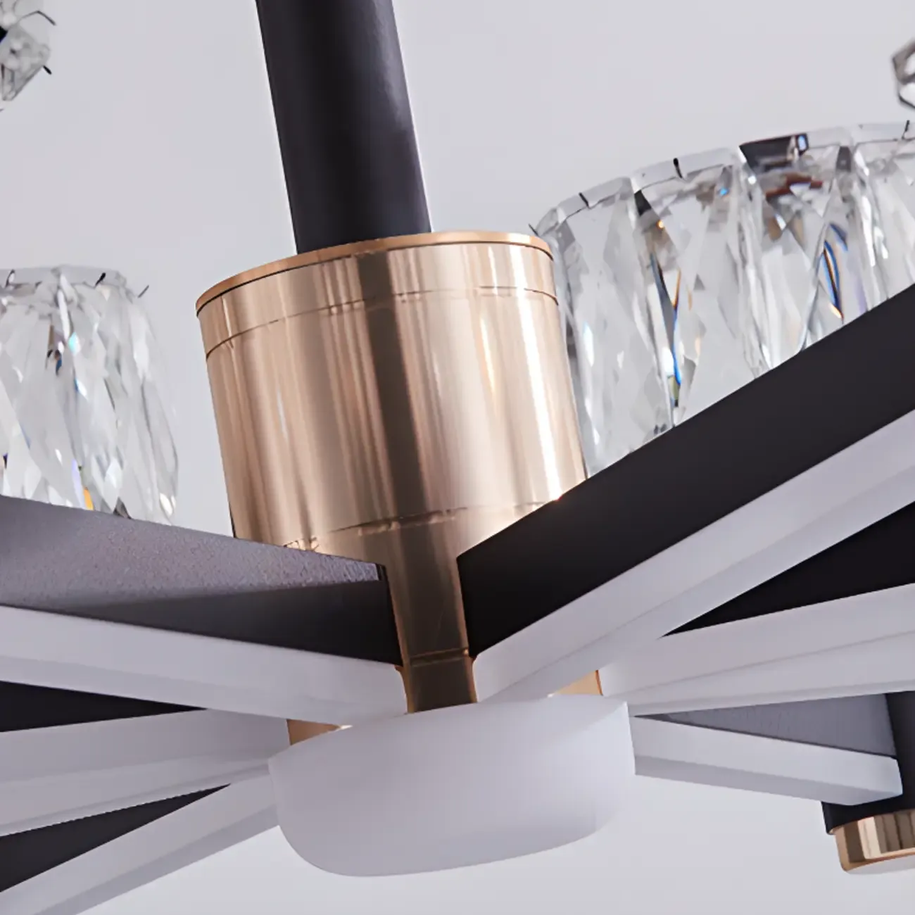 Glamorous Round Tier Crystal Chandelier Dimmable LED Image - 6