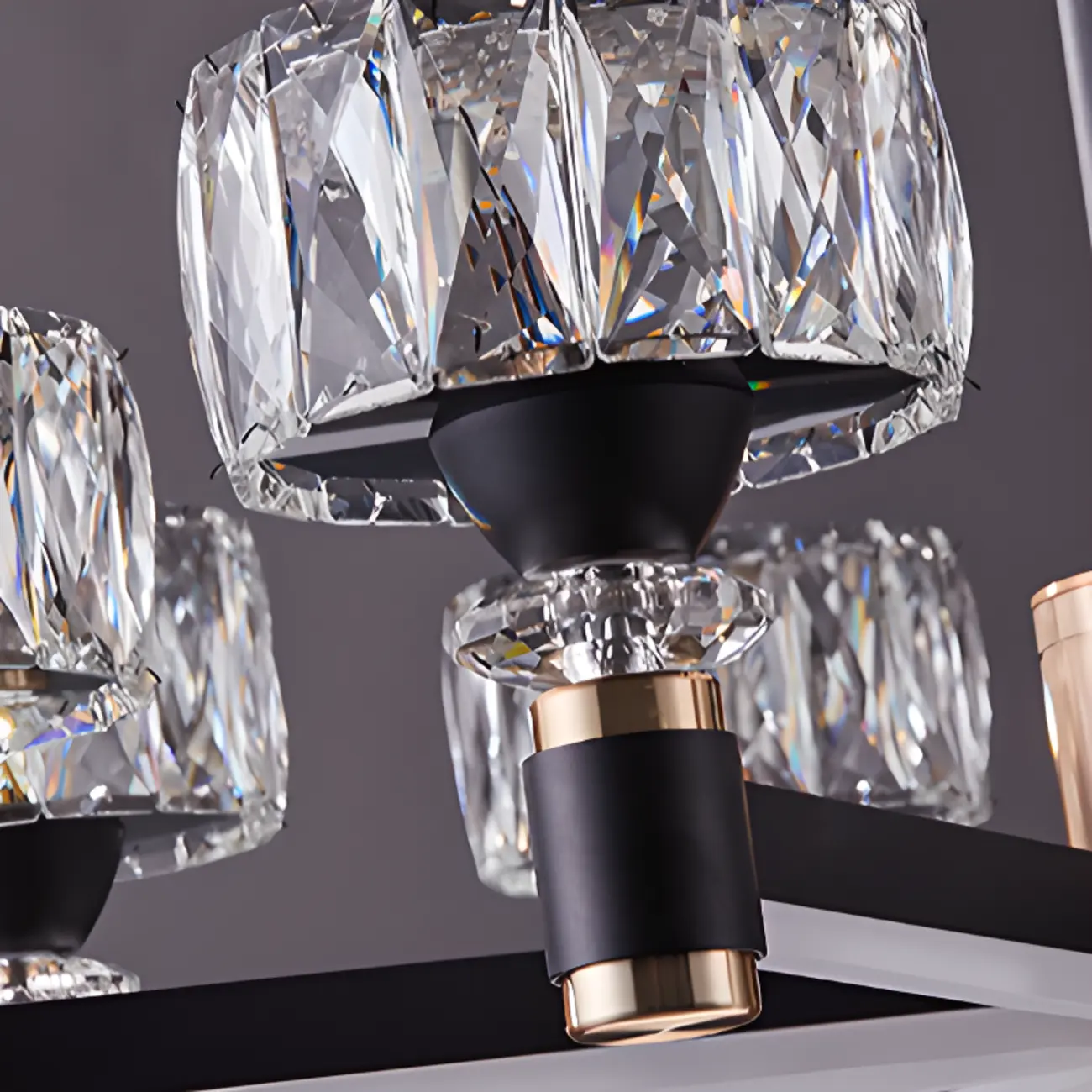 Glamorous Round Tier Crystal Chandelier Dimmable LED Image - 5 | homeyfad