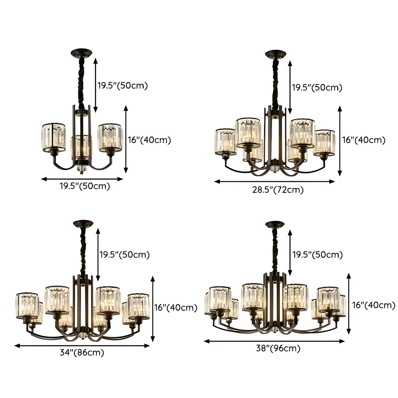 Modern Crystal Chandelier Elegant for Dining Room Image - 13 | homeyfad