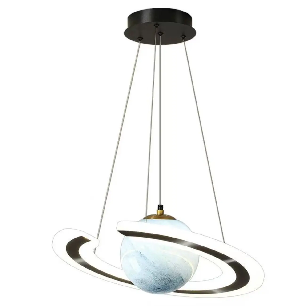 Modern Planet Shape LED Chandelier for Kids Room Image - 12 | homeyfad