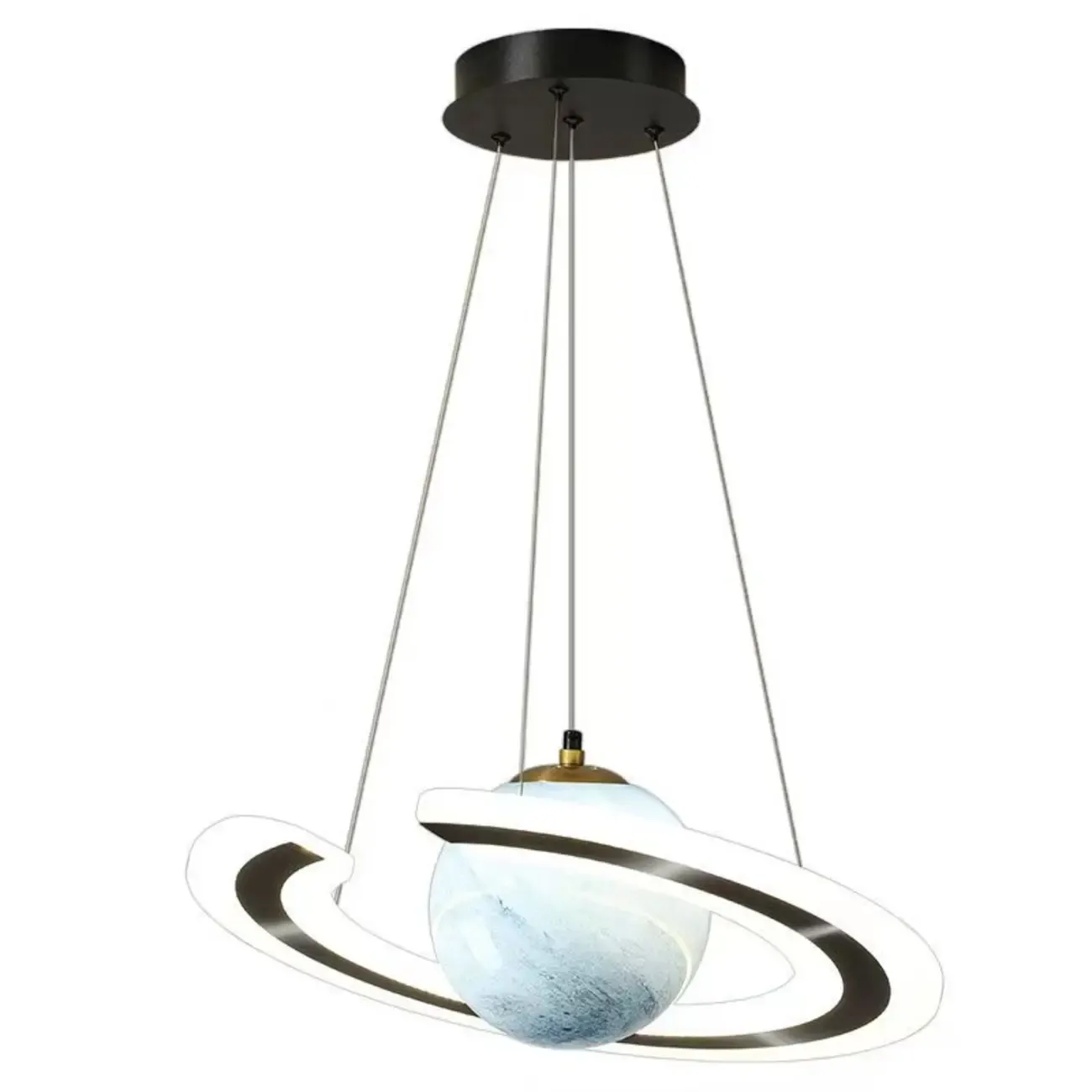 Modern Planet Shape LED Chandelier for Kids Room Image - 12