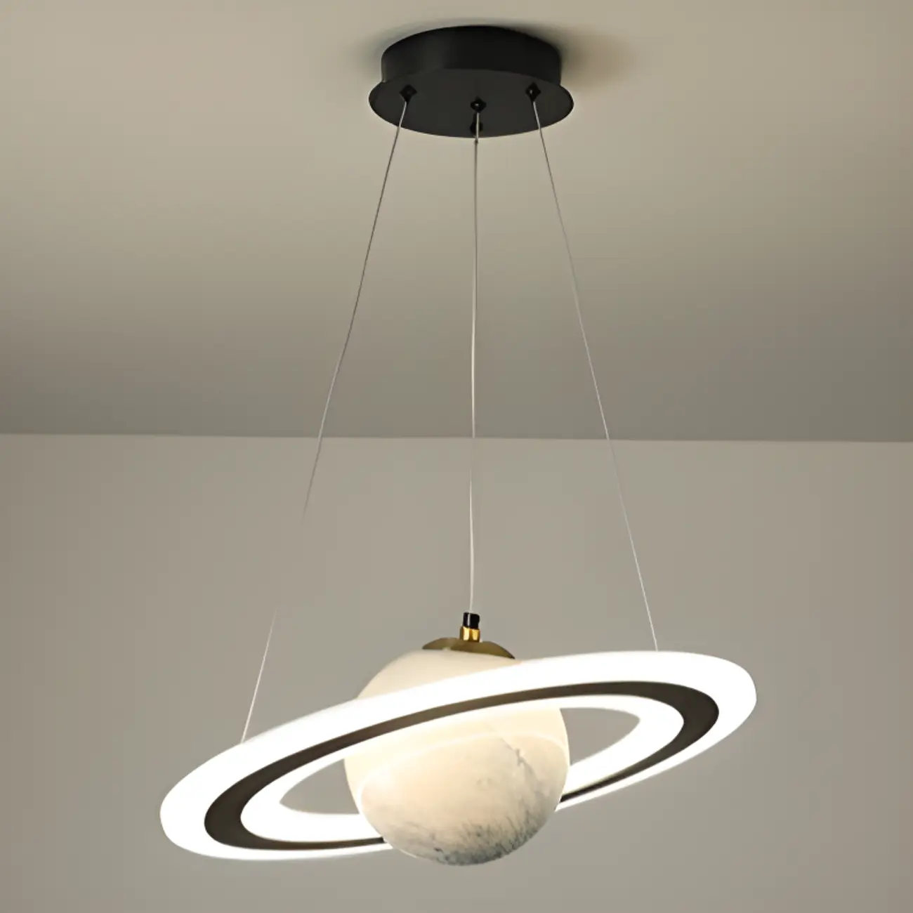 Modern Planet Shape LED Chandelier for Kids Room Image - 8 | homeyfad