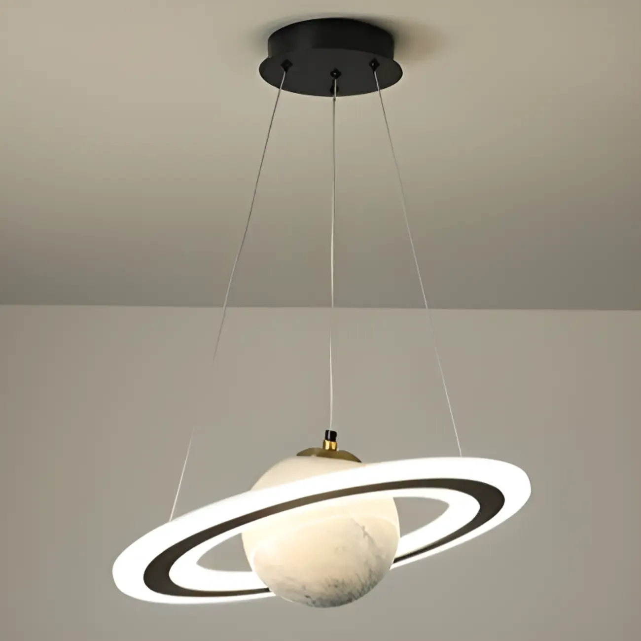 Modern Planet Shape LED Chandelier for Kids Room Image - 8