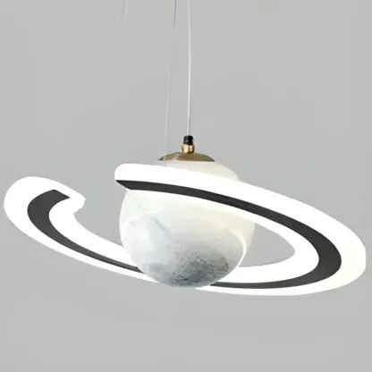 Modern Planet Shape LED Chandelier for Kids Room Image - 13