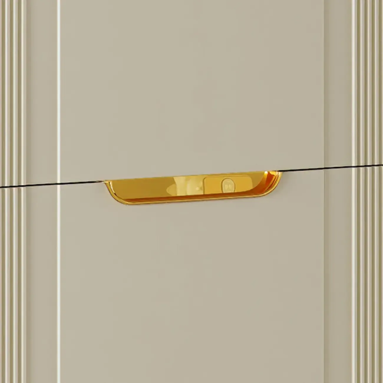 Slim White Drop-Front Shoe Cabinet for Entryway Image - 12