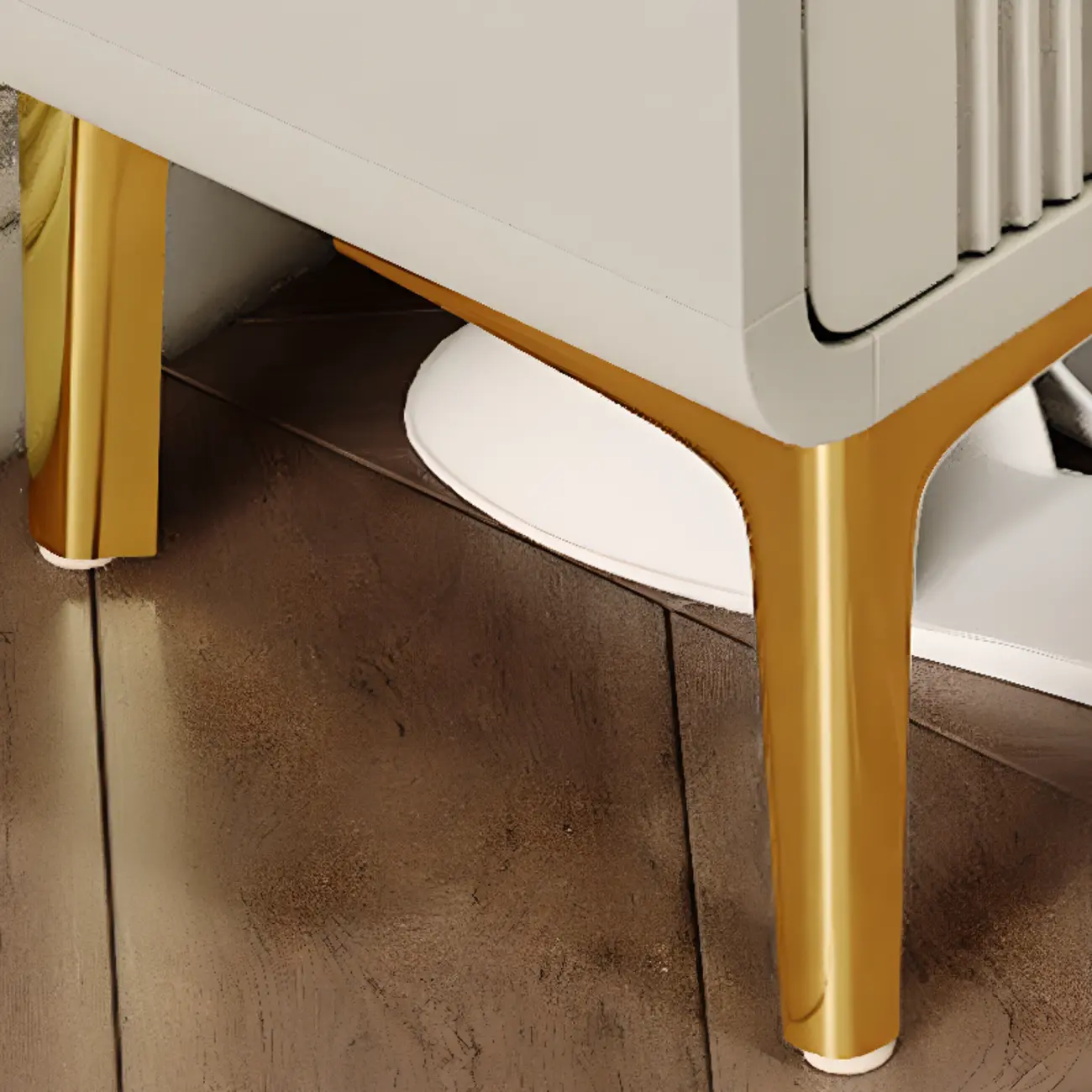 Slim White Drop-Front Shoe Cabinet for Entryway Image - 14 | homeyfad