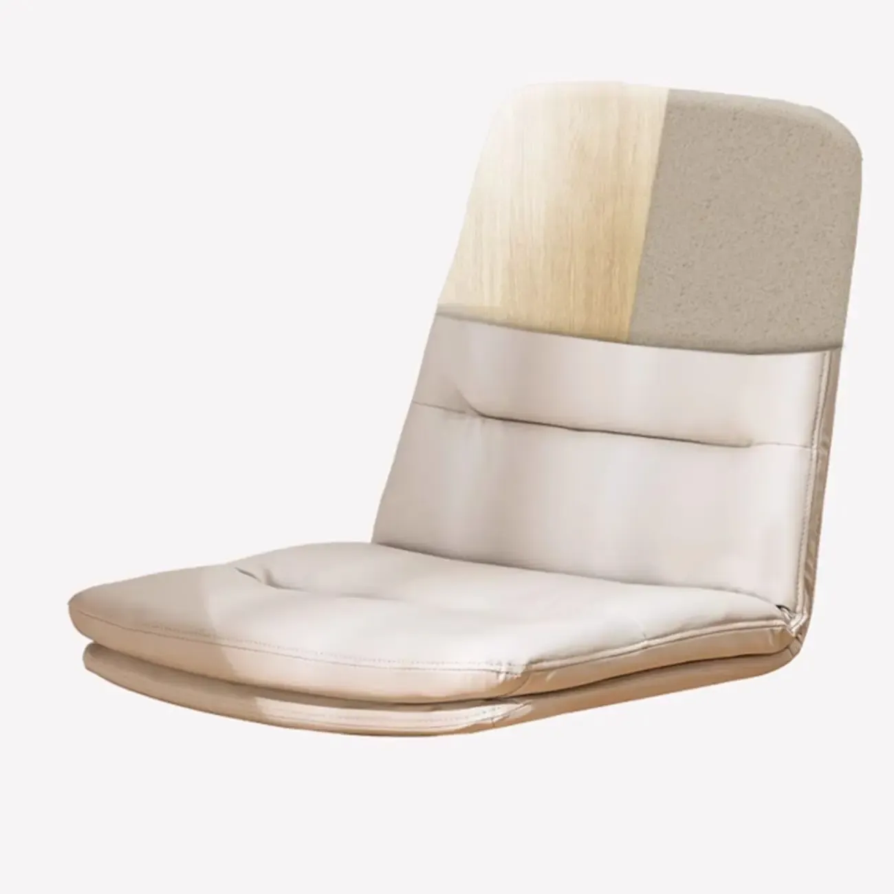 Elegant White Leather Ergonomic Swivel Office Chair Image - 16