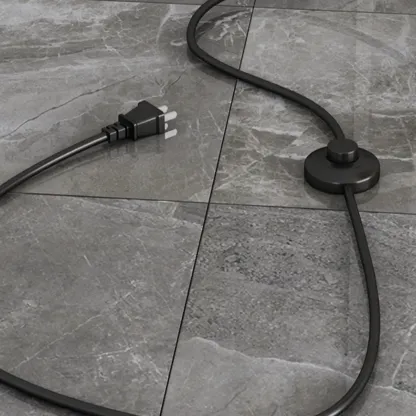 Elegant Modern Metal Globe Floor Lamp With Storage Shelf Image - 7