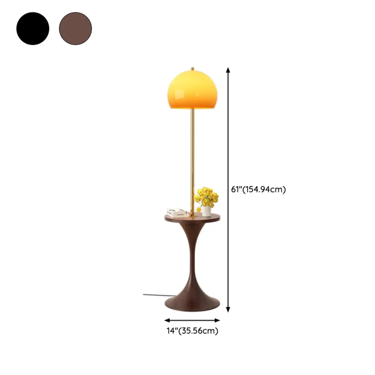 Elegant Modern Metal Globe Floor Lamp With Storage Shelf #size | homeyfad