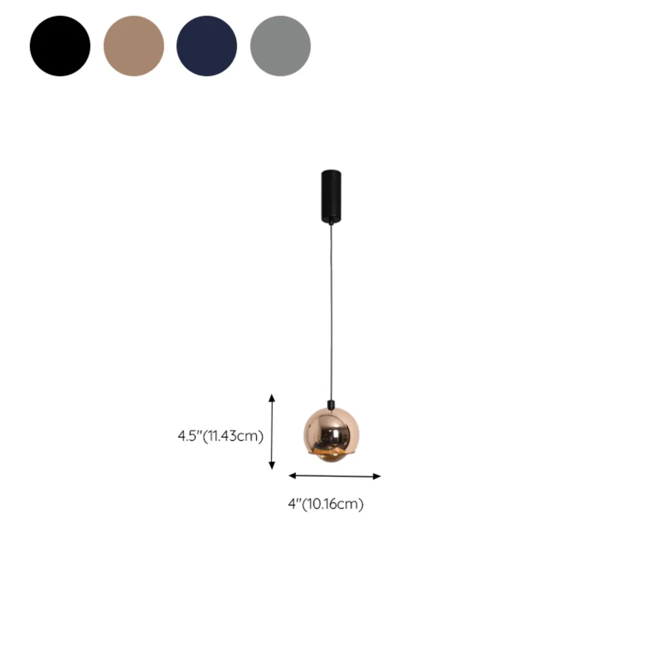 Liftable Globe Metal Pendant Light Fixture for Living Room  #size | homeyfad