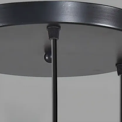 Modern Ferruginous 3-Light Metal Geometric Kitchen Pendant Image - 11