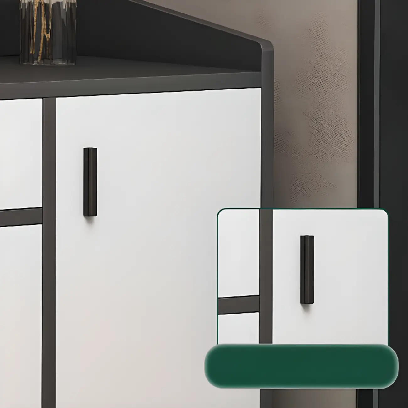 Large Wood Shoe Storage Grey for Entryway Image - 2 | homeyfad