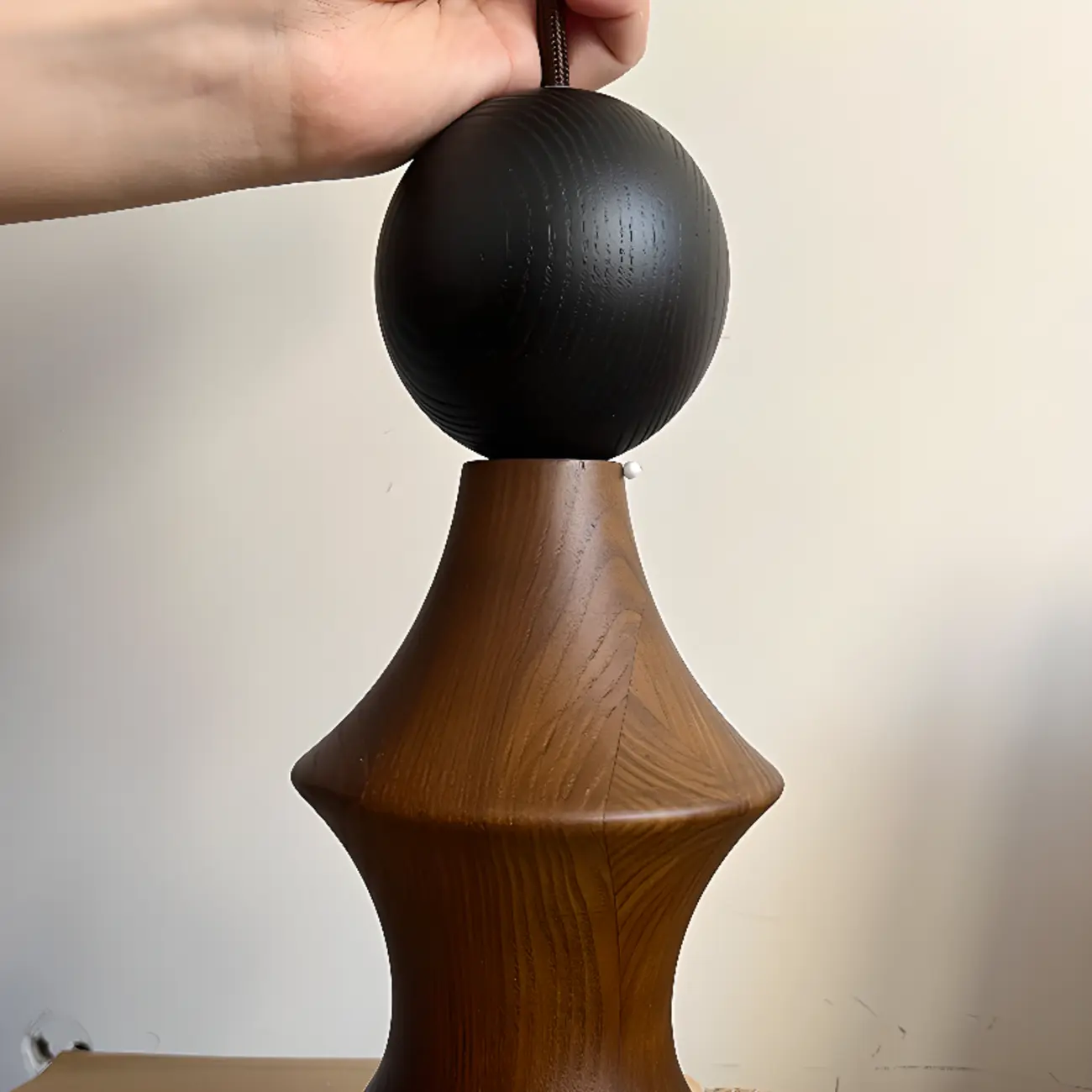 Modern Pendant Wood and Fabric Chandelier for Living Room Image - 7 | homeyfad