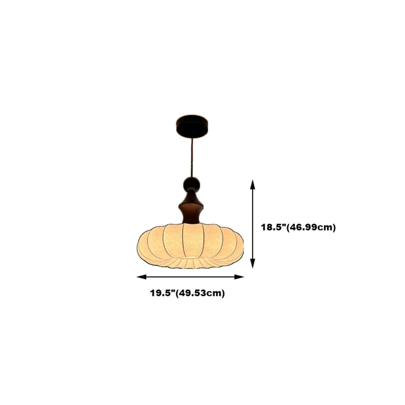 Modern Pendant Wood and Fabric Chandelier for Living Room Image - 12 | homeyfad