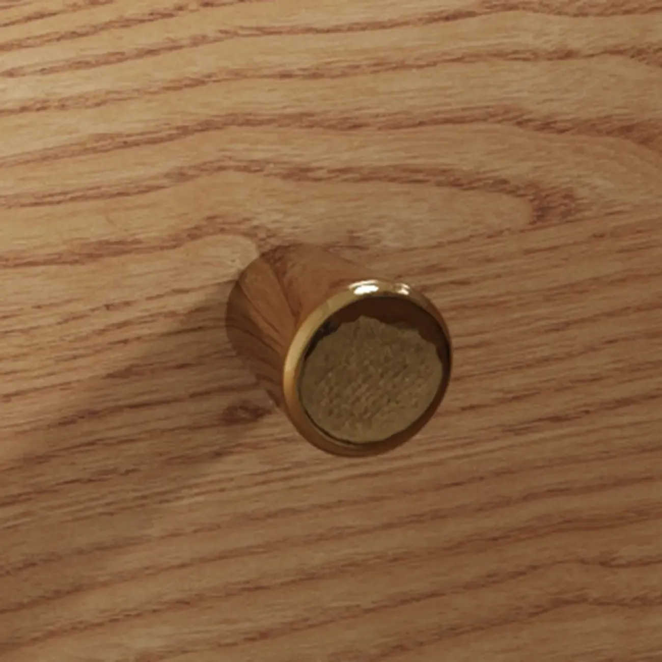 Scandinavian Brown Ash Wood 2-Drawer Nightstand Image - 7