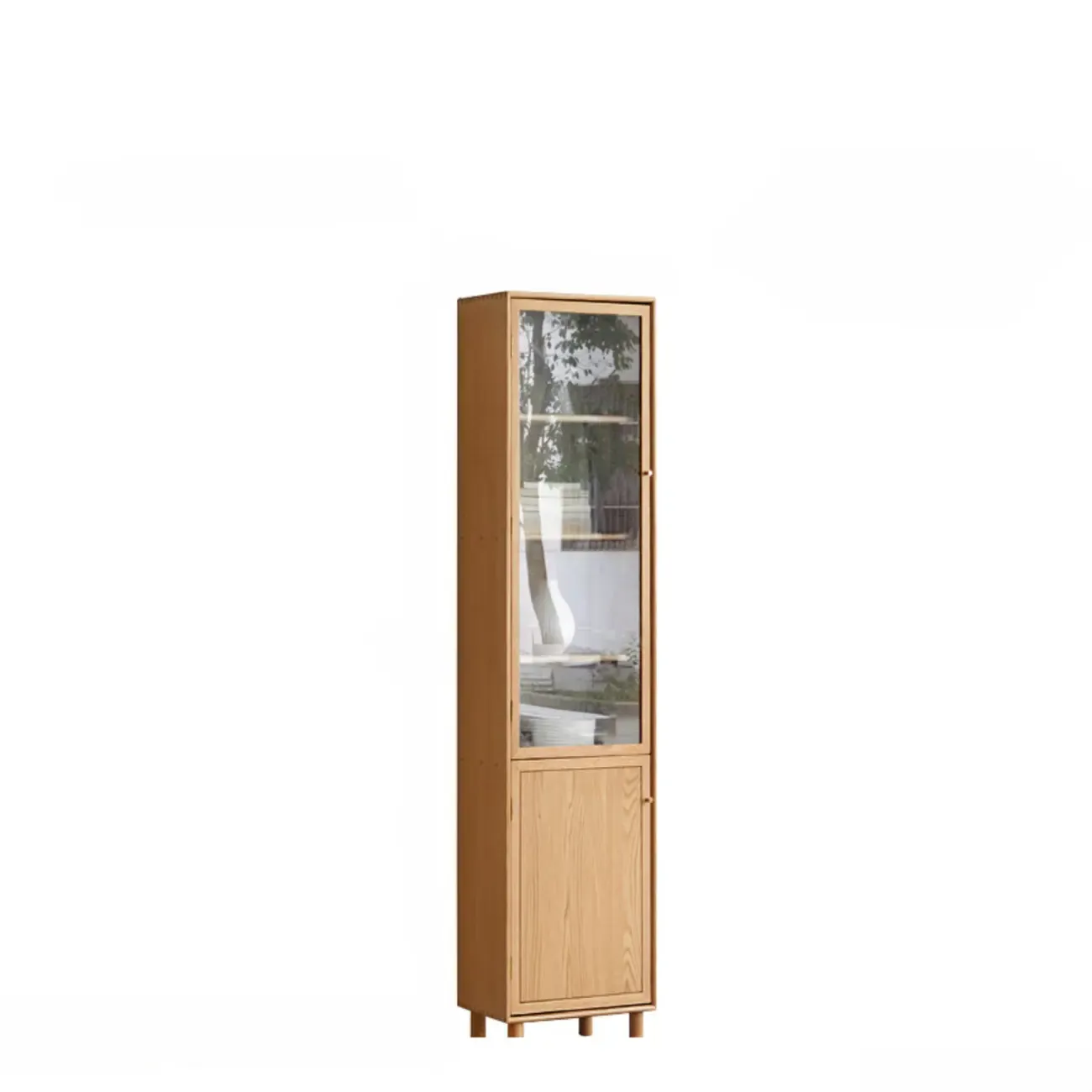 Rectangle Wood Bookcase with Glass Doors for Office Image - 3