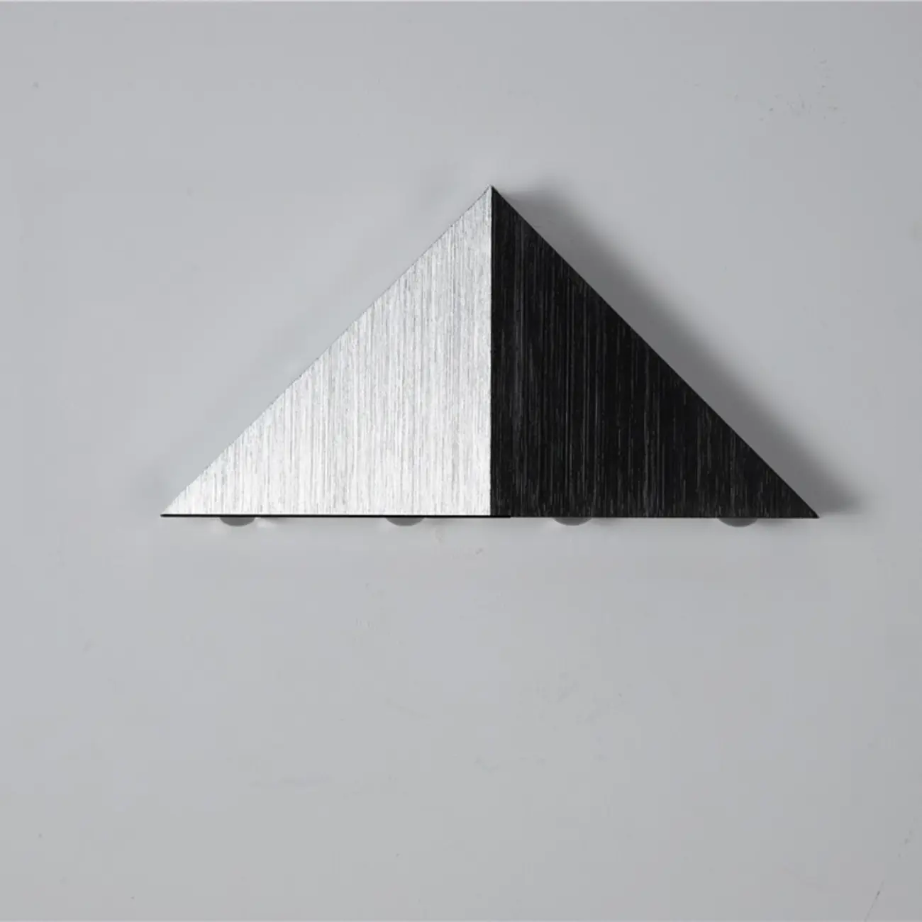Triangular Modern Silver LED Wall Sconce for Indoor Decor | homeyfad