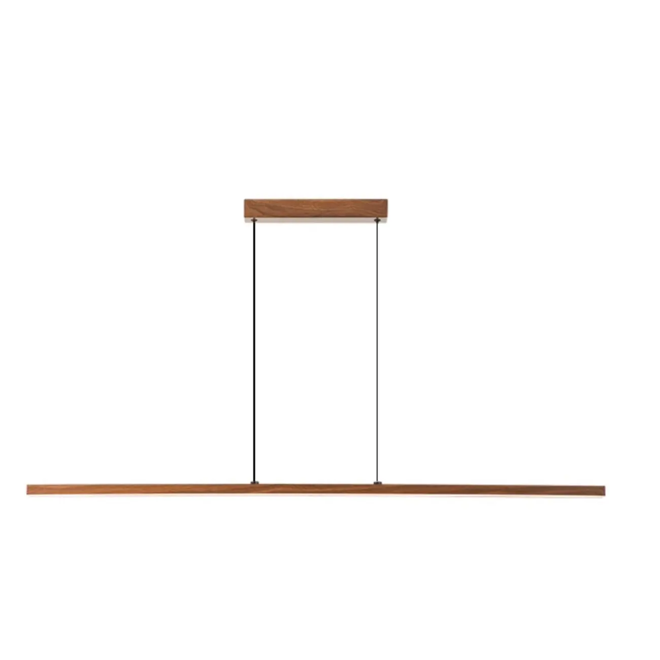 Modern Walnut LED Island Light for Kitchen High Ceilings | homeyfad