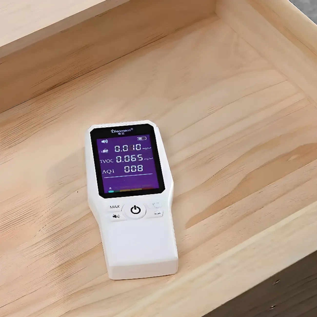 Stylish Off-White Acrylic 2 Tiers Storage Nightstand Image - 4