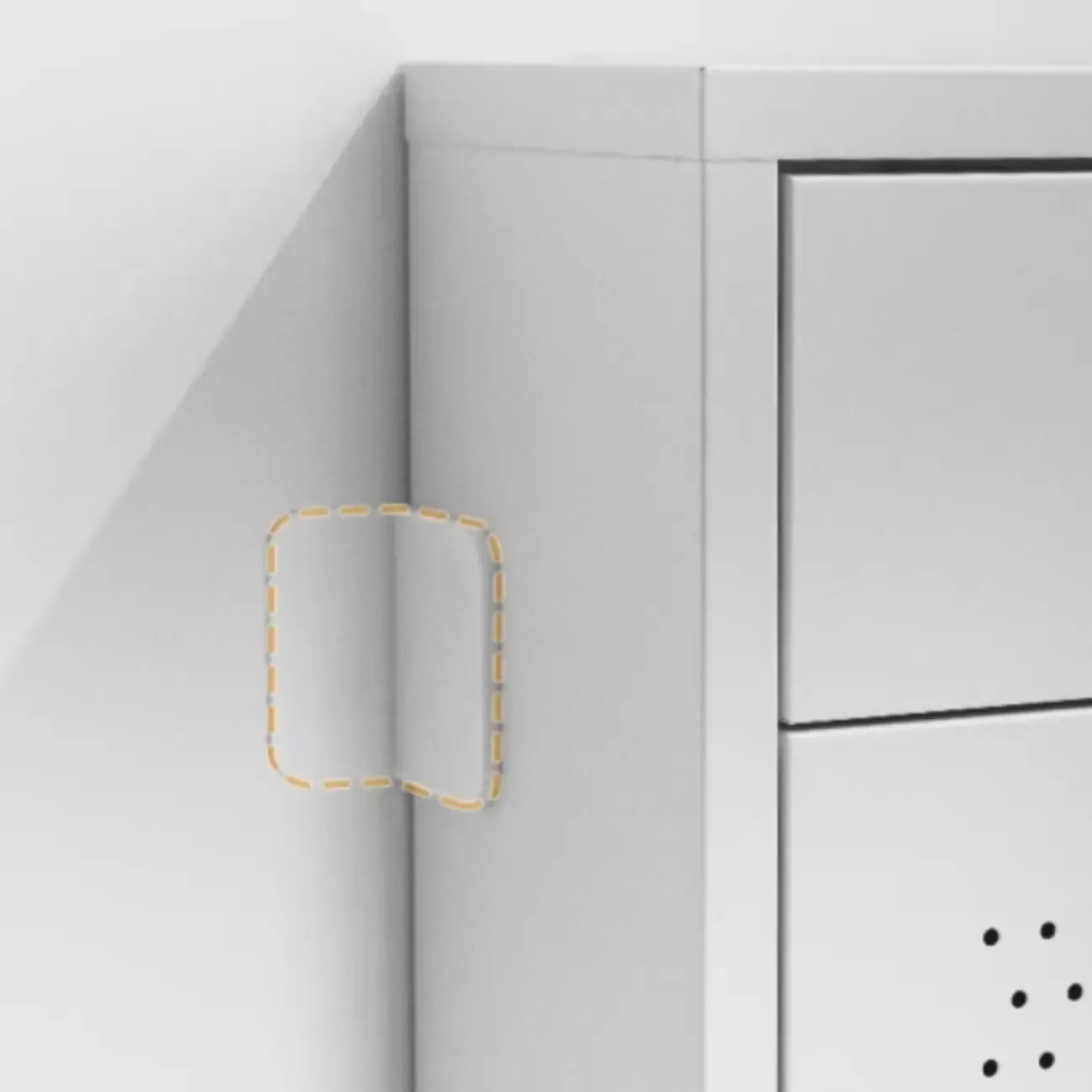 Wall Mounted Modern Flip Down Metal Shoe Storage Cabinet Image - 11