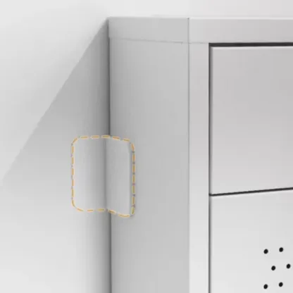 Wall Mounted Modern Flip Down Metal Shoe Storage Cabinet Image - 11