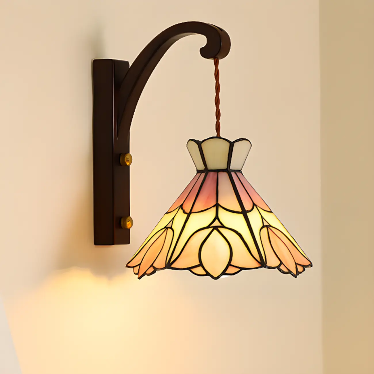 Vintage Geometric Glass LED Wall Sconce for Indoor Decor | homeyfad