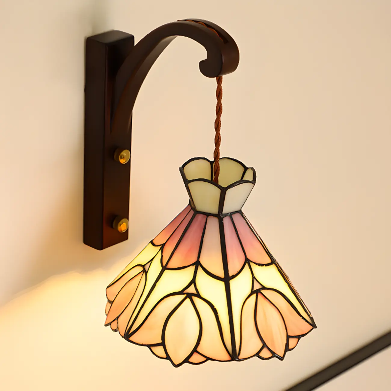 Vintage Geometric Glass LED Wall Sconce for Indoor Decor | homeyfad