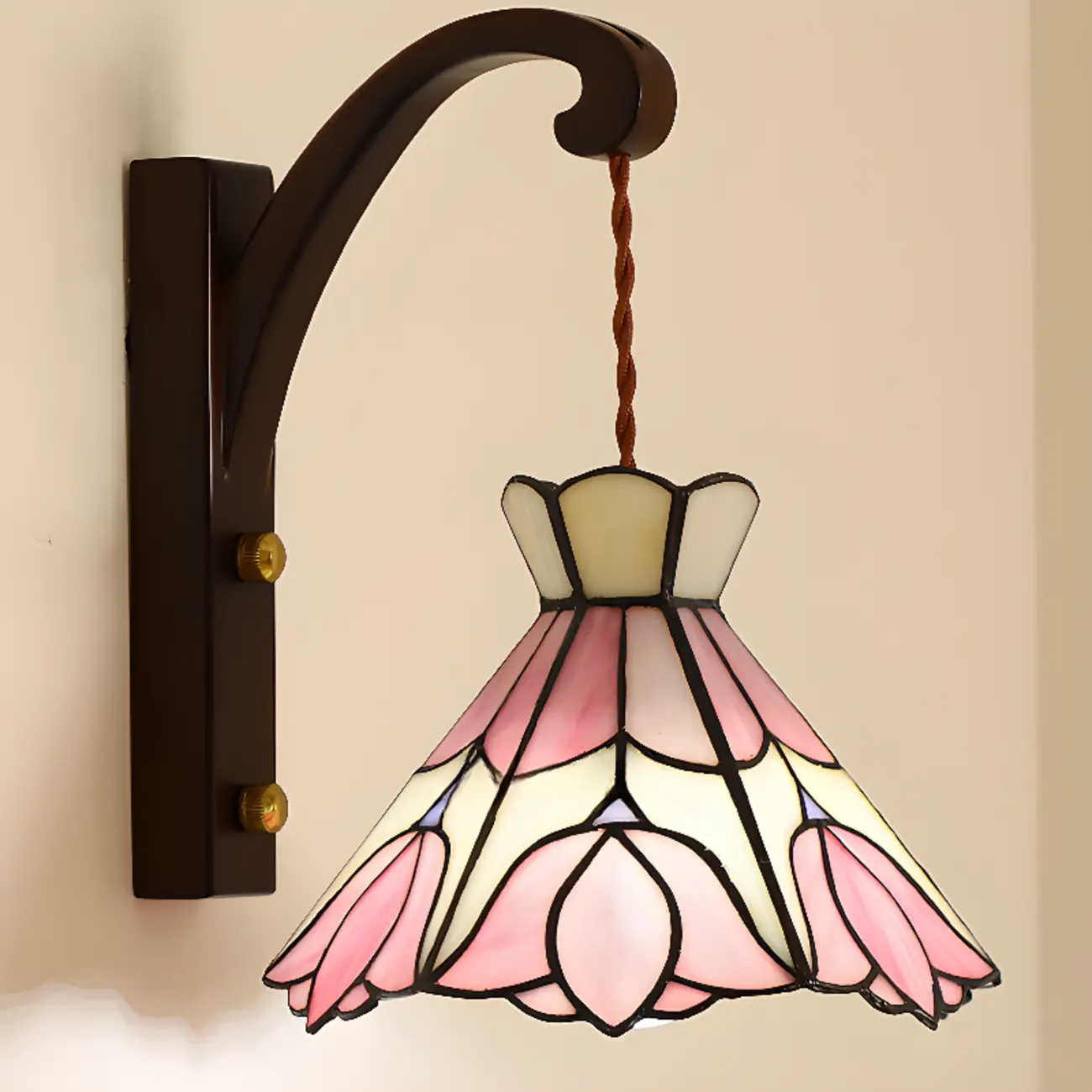 Vintage Geometric Glass LED Wall Sconce for Indoor Decor | homeyfad