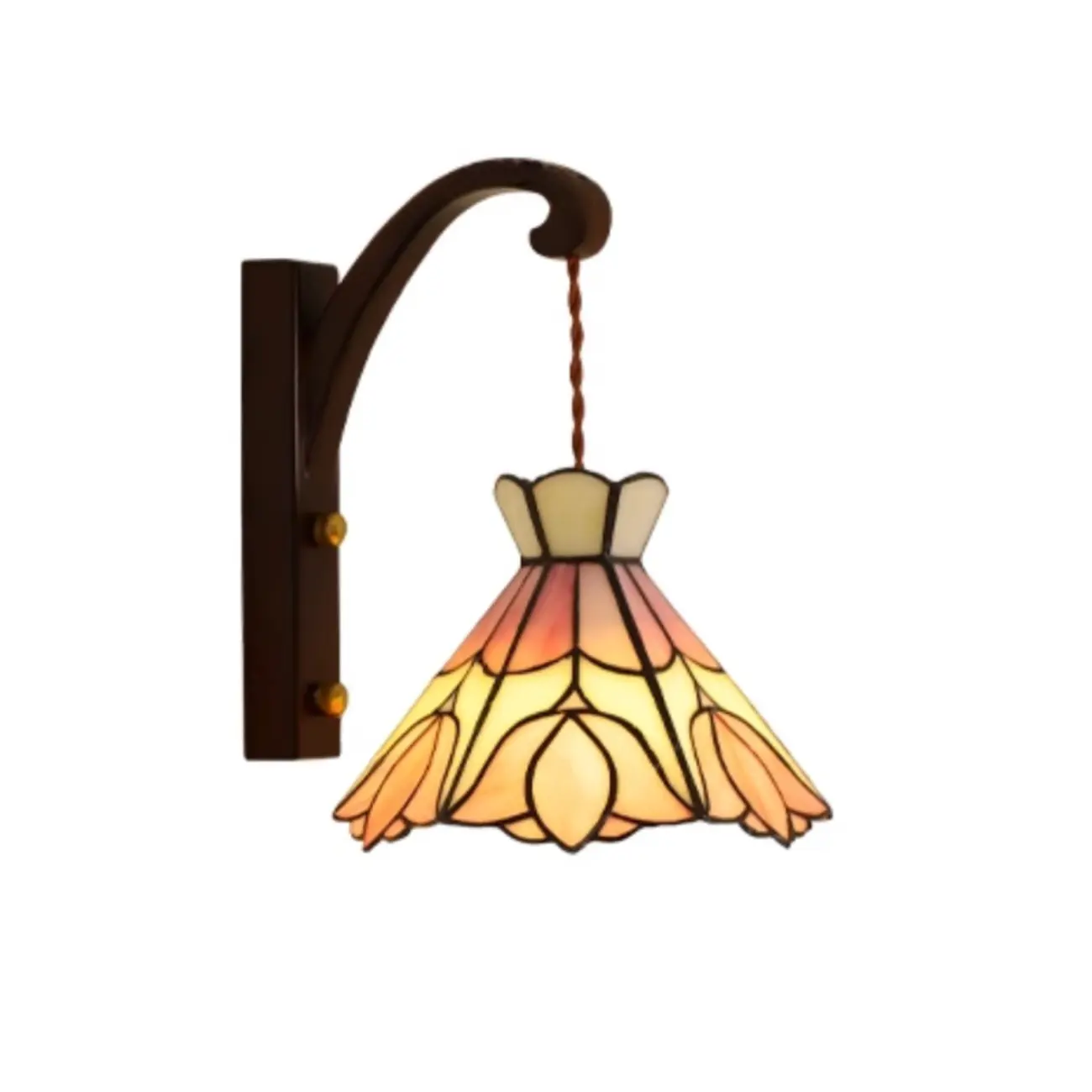 Vintage Geometric Glass LED Wall Sconce for Indoor Decor | homeyfad