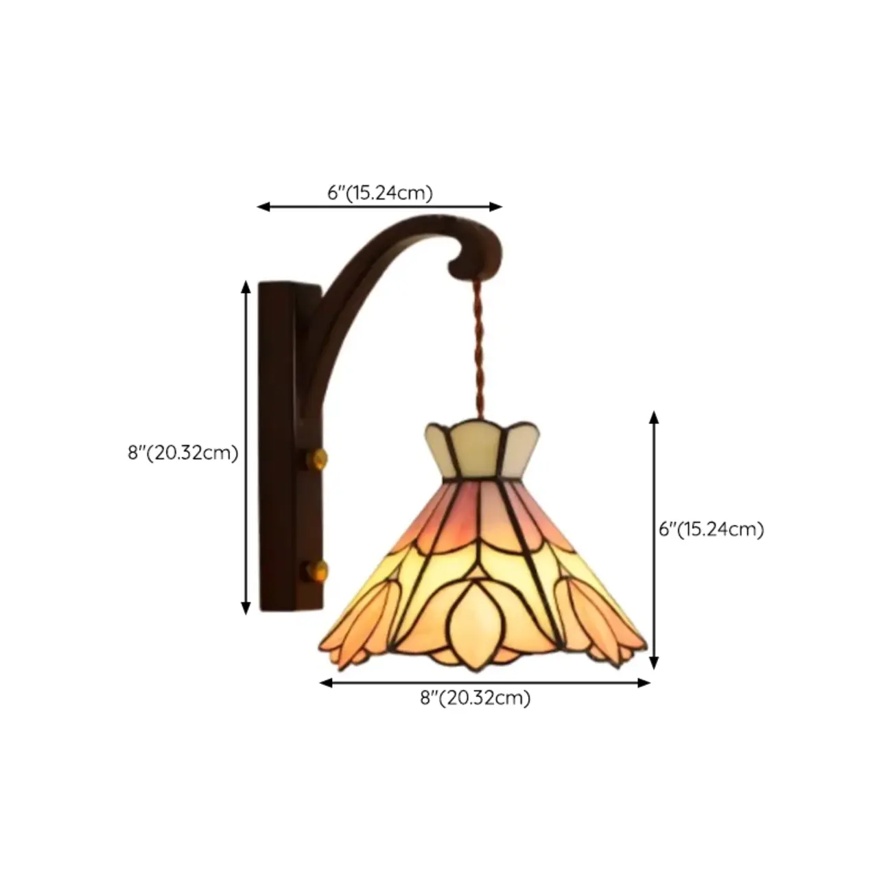 Vintage Geometric Glass LED Wall Sconce for Indoor Decor | homeyfad