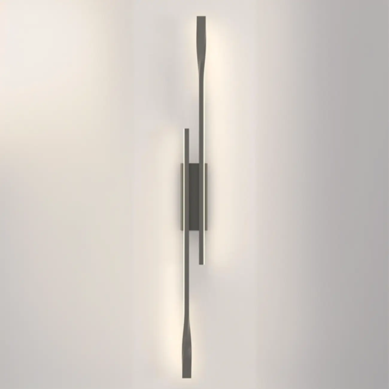 Modern Black Linear Up & Down Wall Sconce with Natural Light | homeyfad