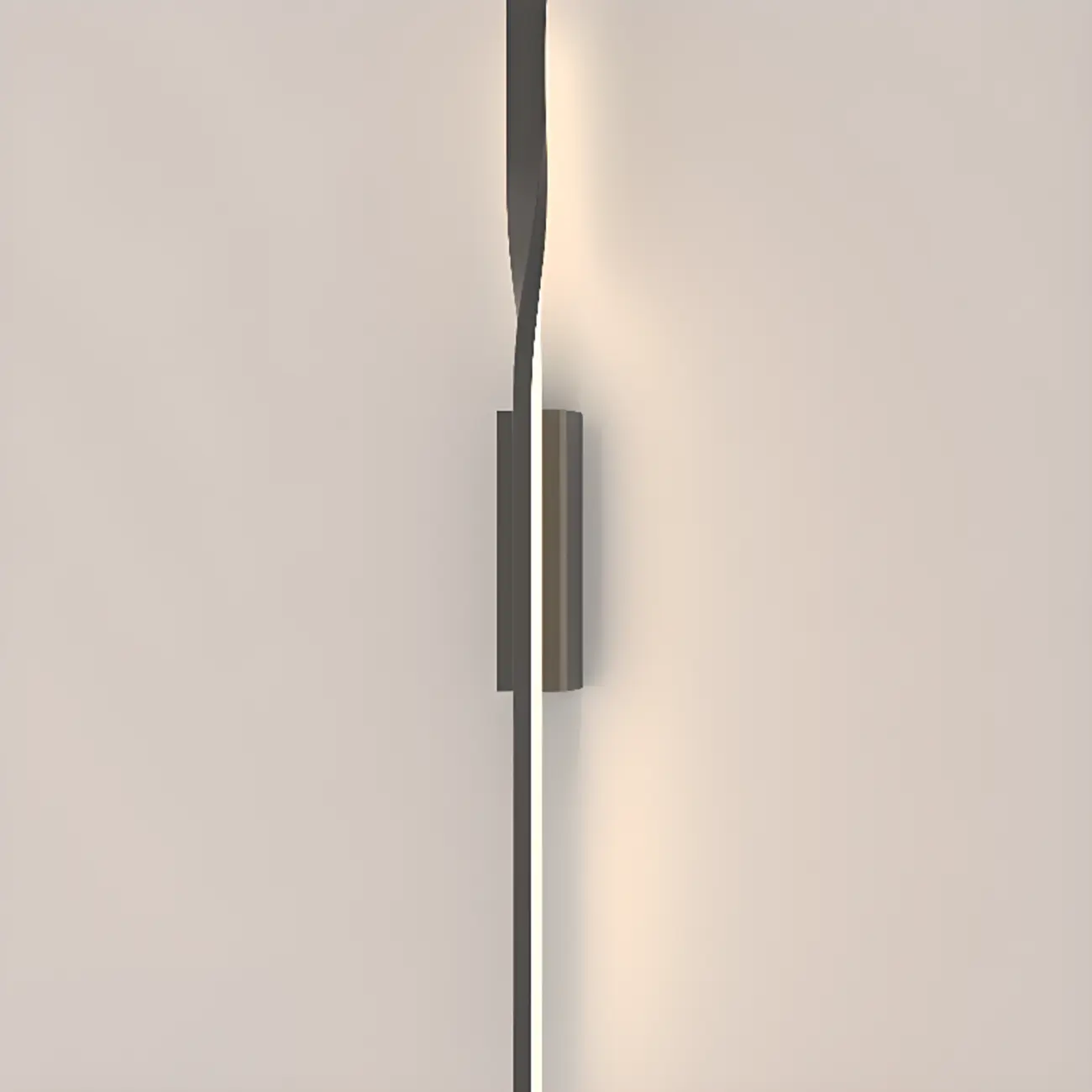 Modern Black Linear Up & Down Wall Sconce with Natural Light | homeyfad
