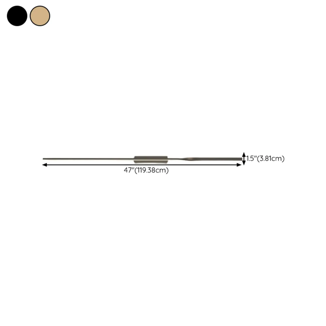 Modern Black Linear Up & Down Wall Sconce with Natural Light | homeyfad