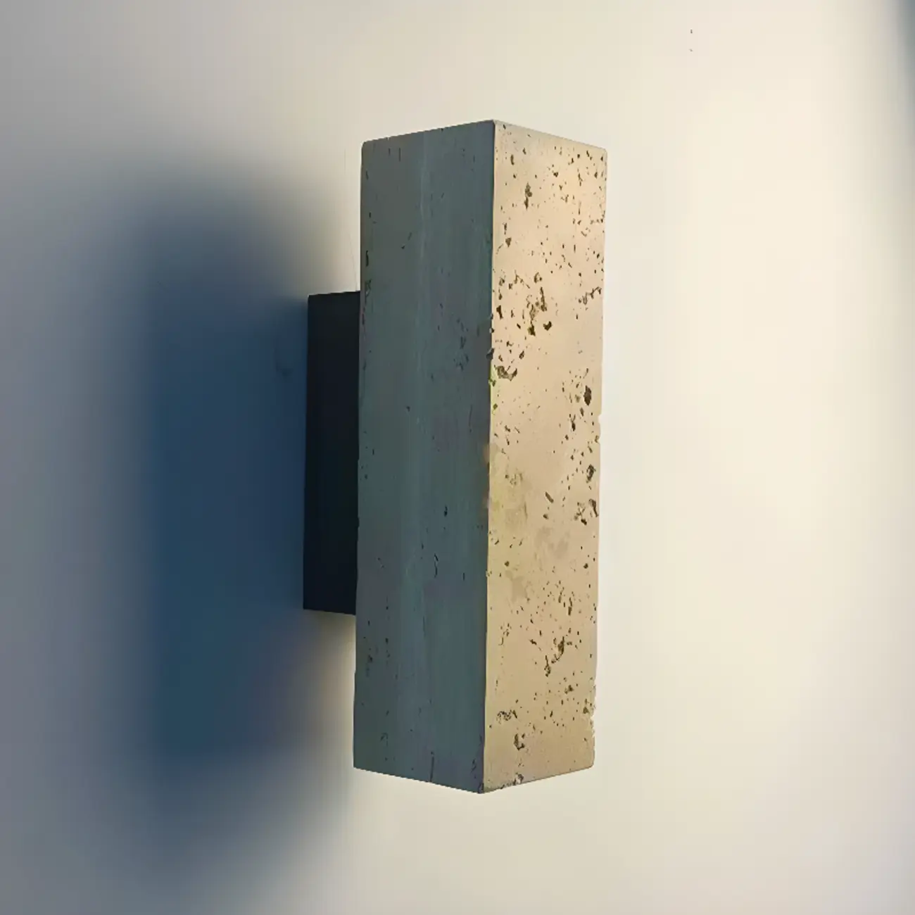 Cylinder Indoor Modern Beige Stone Wall Sconce Light Hardwired Image - 11 | homeyfad