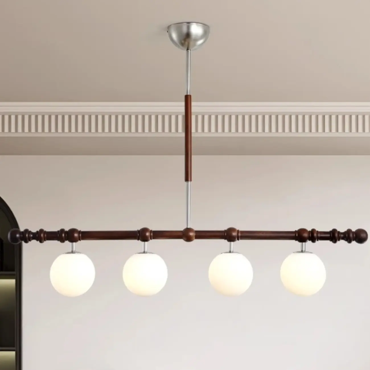 Modern Glass Globe Pendant Light for Kitchen Island | homeyfad