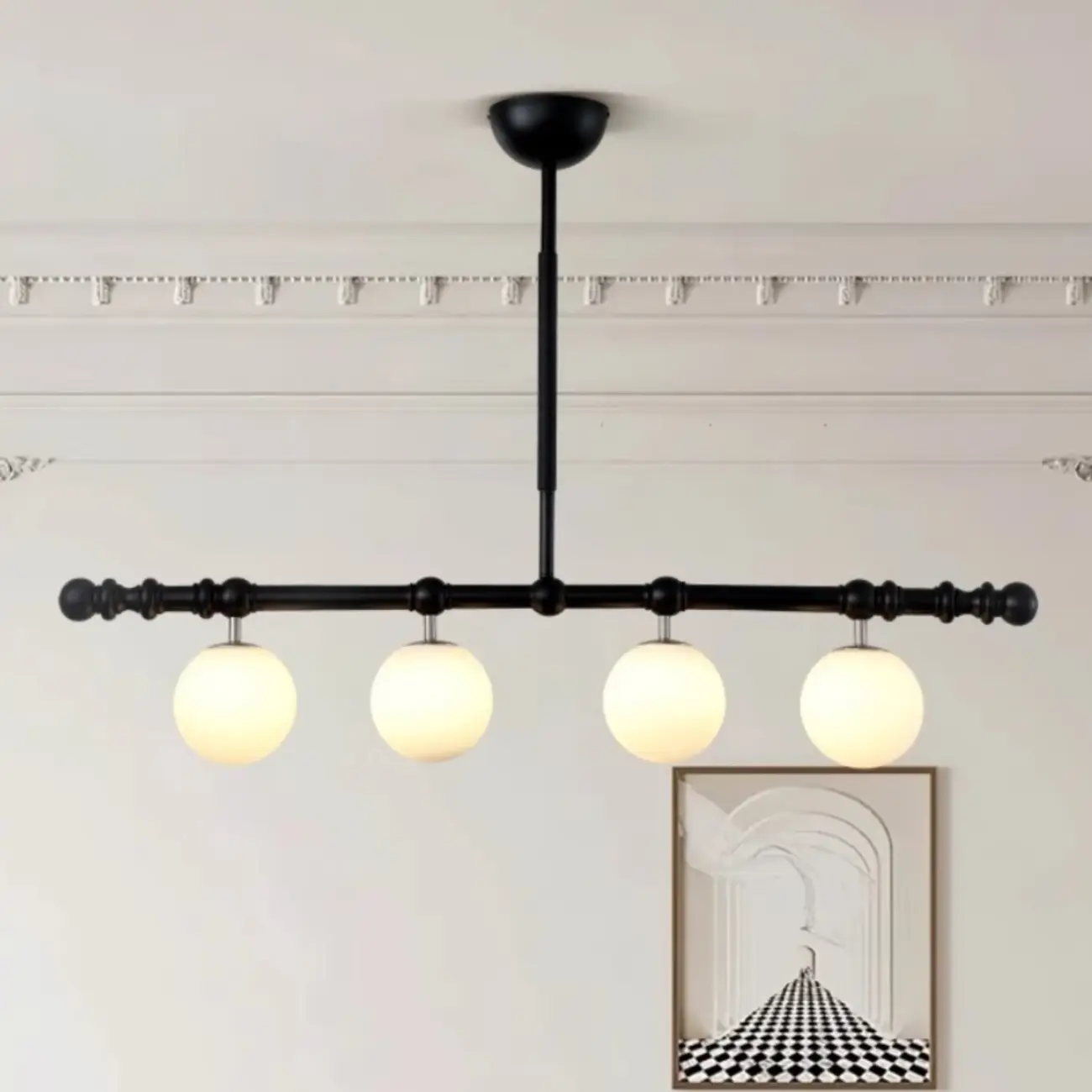 Modern Glass Globe Pendant Light for Kitchen Island | homeyfad