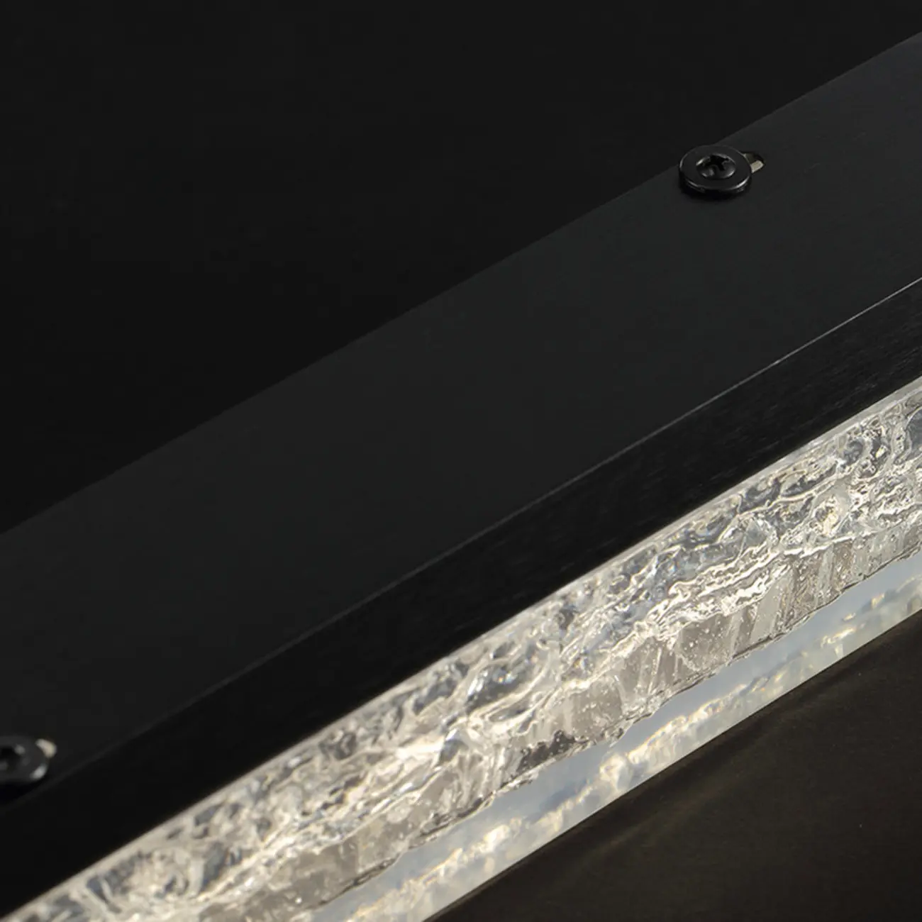 Modern Black Resin Rectangle Pendant for Kitchen Island | homeyfad