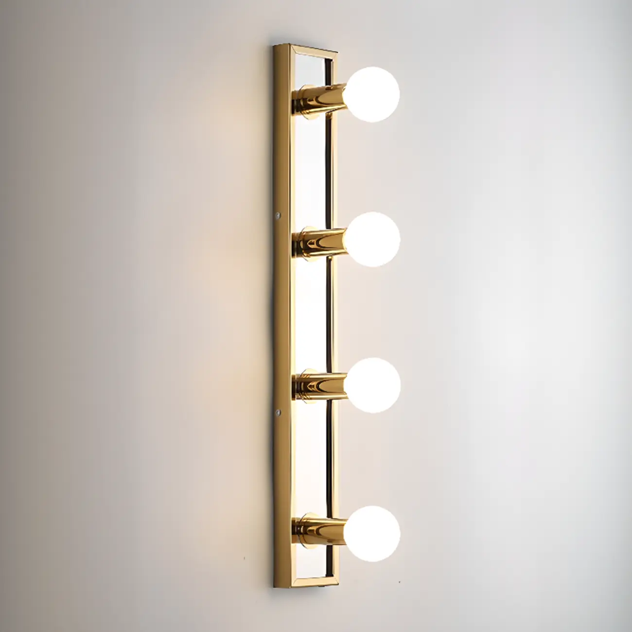 Gold Modern Steel Multi-Bulb Bathroom Light Fixture | homeyfad
