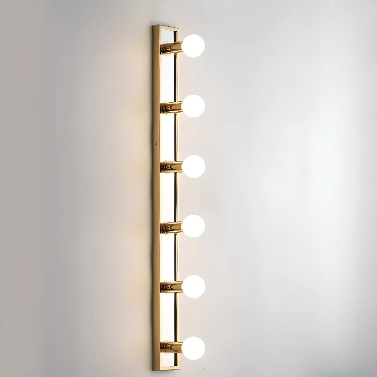 Gold Modern Steel Multi-Bulb Bathroom Light Fixture | homeyfad
