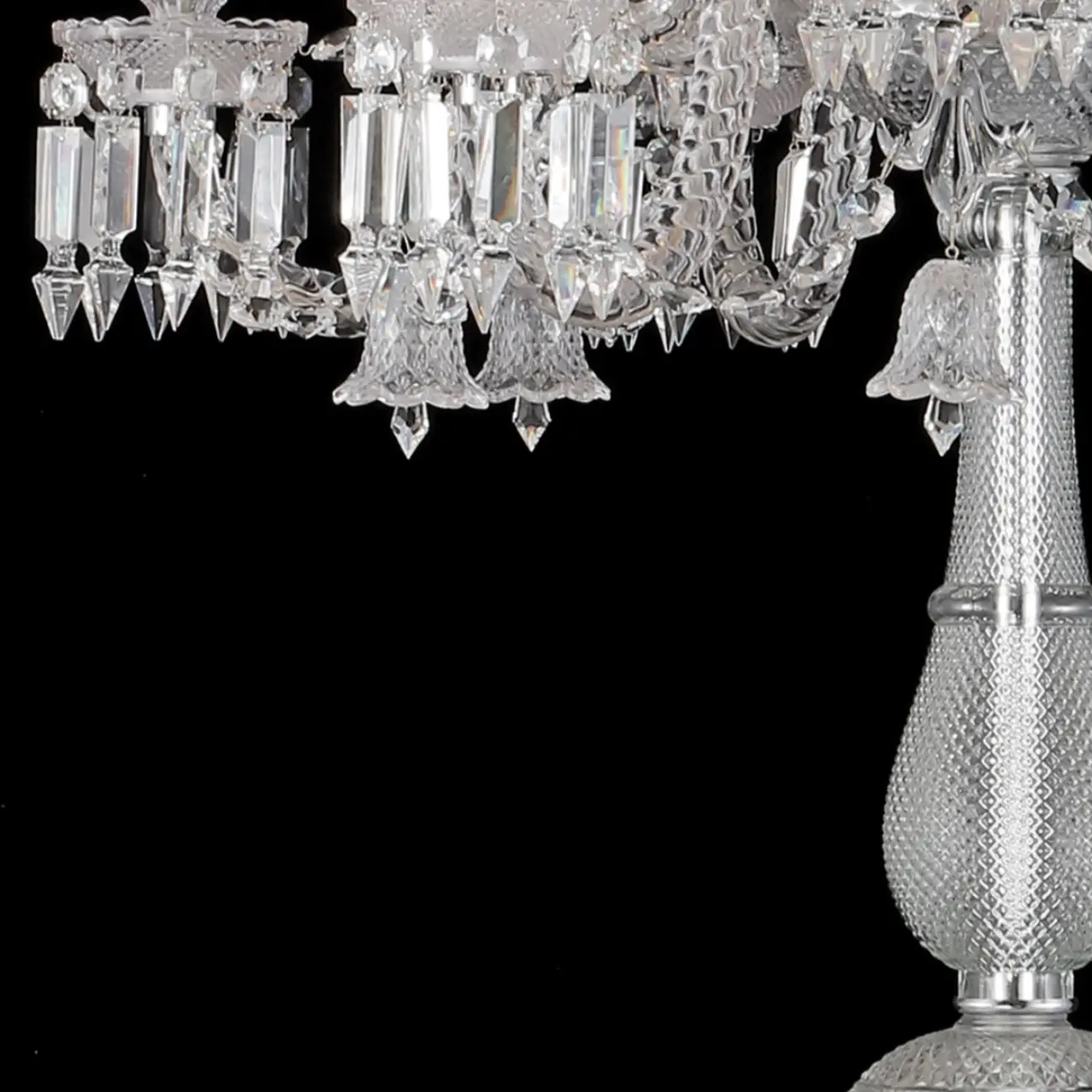 Traditional Luxurious Crystal Candelabra Floor Lamp Image - 8 | homeyfad