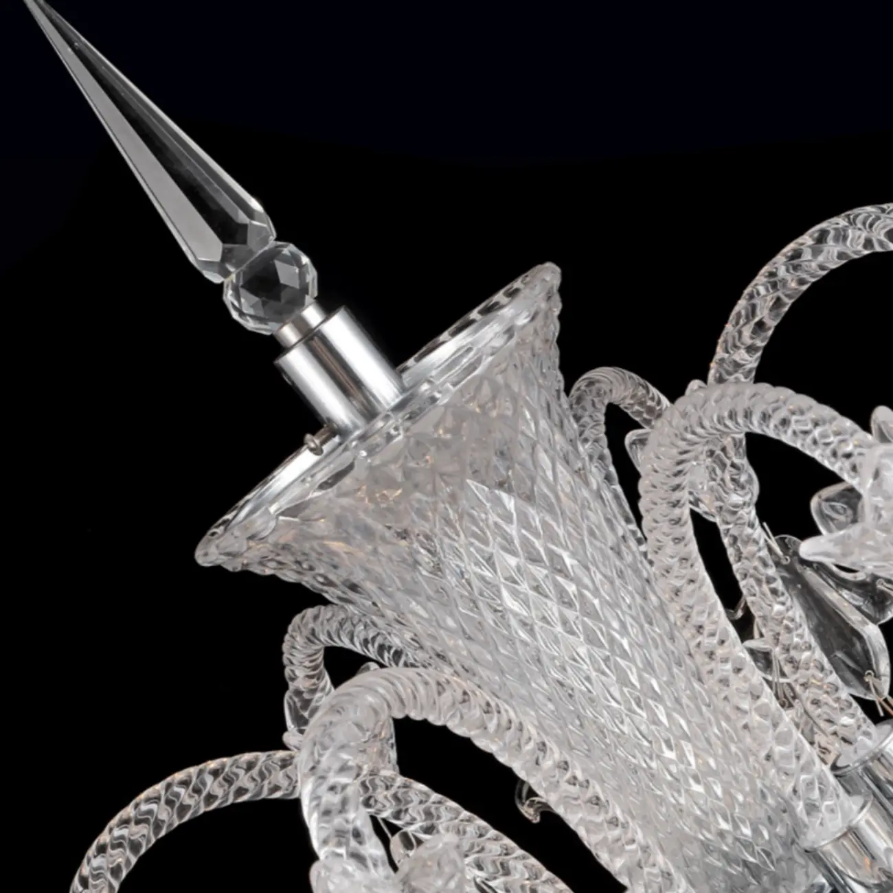 Traditional Luxurious Crystal Candelabra Floor Lamp Image - 6 | homeyfad