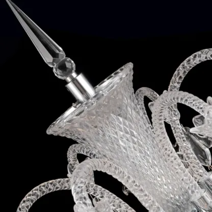 Traditional Luxurious Crystal Candelabra Floor Lamp Image - 6