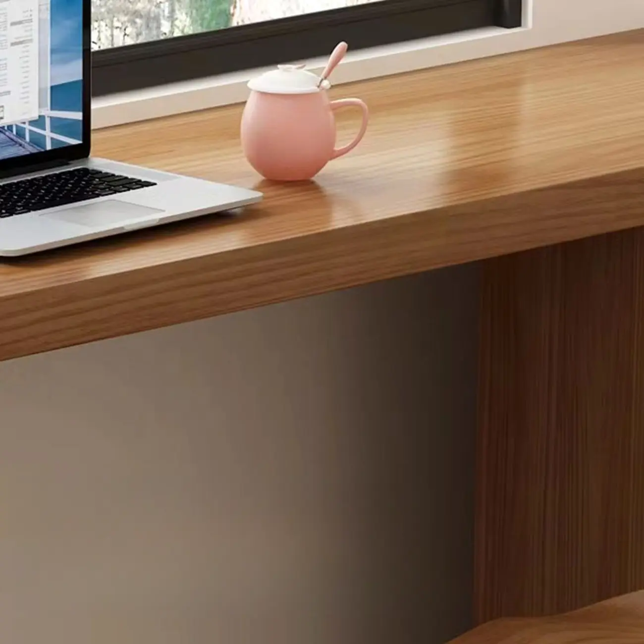 Simplistic Natural Wood 3 Cube Storage Home Bar Table Image - 3 | homeyfad